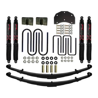 Skyjacker - Skyjacker F860MK-B 6" Lift Kit w/Black MAX Shocks for 86-97 Ford F350