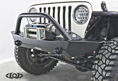 LoD Offroad - LoD Offroad JFB9675 Destroyer Full Front Bumper w/Bull Bar for Jeep TJ/LJ/YJ