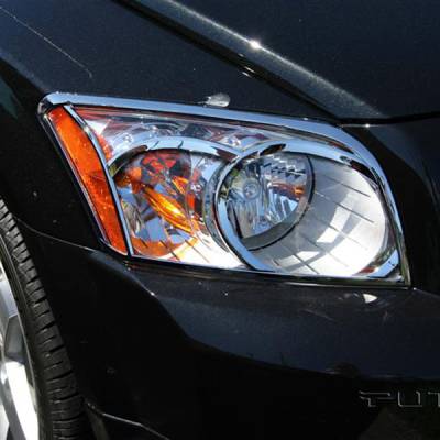 Putco - Putco 403833 Head Lamp Overlays & Rings for 07-10 Dodge Caliber