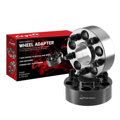 Coyote Premium Wheel Accessories - Coyote Wheel Accessories 5500-5500H-E.2 Wheel Adapter 5x5-5x5 2" 2Pc