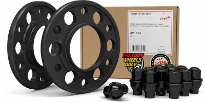 Coyote Premium Wheel Accessories - Coyote Wheel FD6135-12.7-871.2OEB Billet Wheel Spacer 6x135 1/2" Black 2Pc