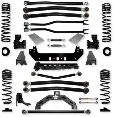 Rock Krawler - Rock Krawler JT30AX2NL 3" Adv X2 NL Long-Arm Lift Kit for Gladiator JT Gas
