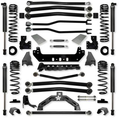 Rock Krawler - Rock Krawler JT30AX2NL-S1 3" Adv X2 NL LongArm Kit w/IFP Shocks for Gladiator JT