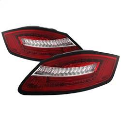 Spyder Auto - Spyder Auto 5083173 LED Red/Clear Taillights for 06-08 Cayman/Boxster