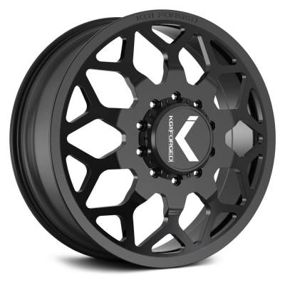 KG1 Wheels - KG1 Wheels KD016F2482520GB KD016 Luxor 24x8.25 8-200 145mm Gloss Black