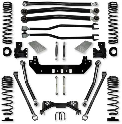 Rock Krawler - Rock Krawler JT30SB2NL 3" Silverback NL Long-Arm Lift Kit for Gladiator JT Gas