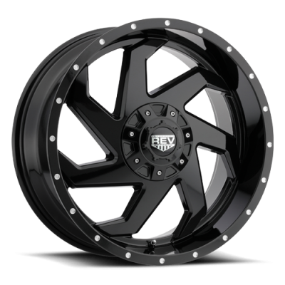REV Wheels - REV Wheels 895B 20x9 6x5.5 -12mm Gloss Black 895B-2908312