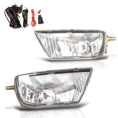 Winjet - Winjet CFWJ-0404-C Clear Fog Lights w/Wiring Kit for 98-03 Toyota Sienna