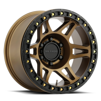 Method Race Wheels - Method Race Wheels MR106 Beadlock 17x9 8x6.5 -44mm Bronze MR10679080944B
