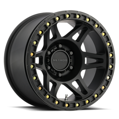 Method Race Wheels - Method Race Wheels MR106 Beadlock 17x9 5x5.0 -44mm Matte Black MR10679050544B
