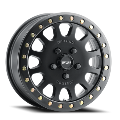 Method Race Wheels - Method Race Wheels MR401 Beadlock 15x6 5x4.5 49mm Matte Black MR40156012551B