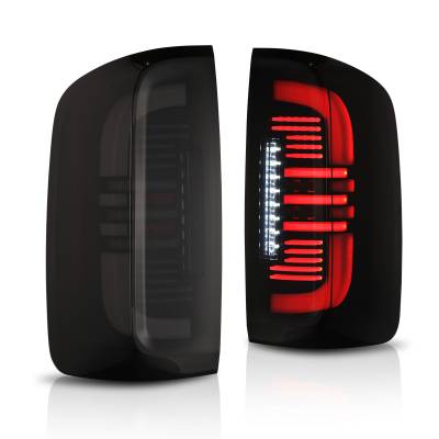 Winjet - Winjet CTWJ-0712-BS-SQ Black Smoke Sequential LED Taillights for 15-22 Colorado