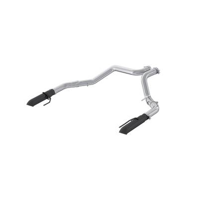 MBRP Exhaust - MBRP Exhaust S5278BLK T304 Blk 3" Axle-Back Dual Turndown Exit 22-26 F150 Raptor