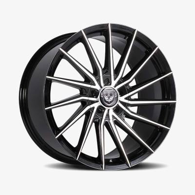 Gianna - Gianna Veloce 20x10.5 Blank 25mm Gloss Black/Machined VE-20105BLNK2573BMF