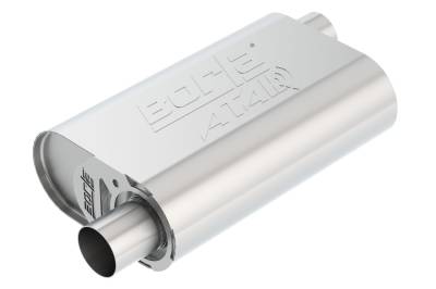 Borla - Borla Exhaust 400847 2.25" Offset/Offset ATAK CrateMuffler Chevy SB V8