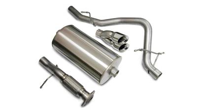 Corsa Performance - Corsa 14207 3.0" Cat-Back Exhaust w/4.0" Twin Tips for 07-08 Tahoe/Yukon 5.3L