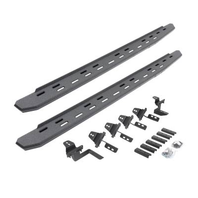 Go Rhino - Go Rhino 69650568ST Slim Running Boards w/Brackets for 07-18 Wrangler JK 4DR