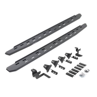 Go Rhino - Go Rhino 69650568SPC Slim Running Boards w/Brackets for 07-18 Wrangler JK 4DR
