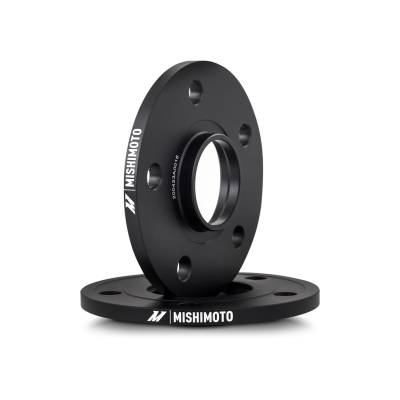 Mishimoto - Mishimoto MMWS-013-100BK 10mm Wheel Spacers 5x120 64.1CB M14x1.5 Black