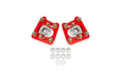 BMR Suspension - BMR Suspension WAK740R Caster Camber Plates Red for 94-04 Ford Mustang