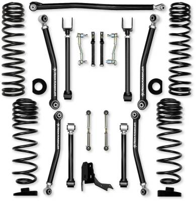 Rock Krawler - Rock Krawler JT30OX 3" Overland X Mid-Arm Lift Kit for Jeep Gladiator JT Gas