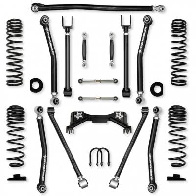 Rock Krawler - Rock Krawler JT30OXPNL 3" Overland X Pro No Limits Lift Kit for Gladiator JT Gas