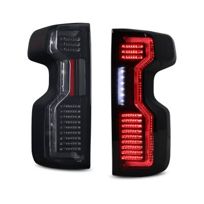 Winjet - Winjet CTWJ-0783-BS LED Tail Lights for 19-25 Chevy Silverado Black Smoke