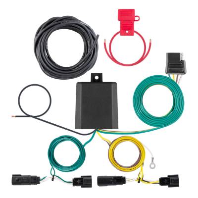 CURT - CURT 56577 Custom Wiring Harness 4-Way Flat Output for Select Jeep Cherokee