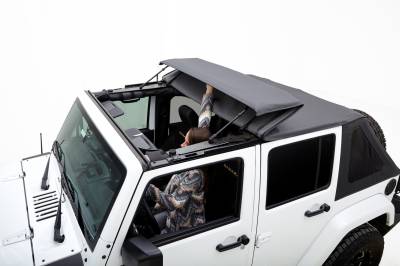 Rugged Ridge - Rugged Ridge 13861.35 Voyager Top Blk Diamond Sail Cloth Tint for 07-18 JKU 4DR