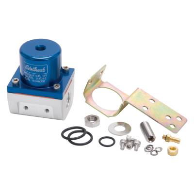 Edelbrock - Edelbrock 174042 -6 AN 180 GPH EFI Fuel Pressure Regulator Blue/Clear Finish