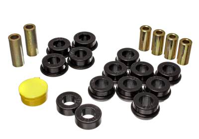 Energy Suspension - Energy Suspension 16.3110G Black Polyurethane Front Control Arm Bushing Set