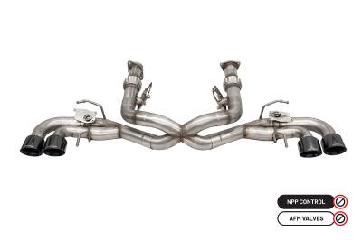 Corsa Performance - Corsa Performance 21105BLK Xtreme Valved Exhaust System for 20+ C8 Corvette