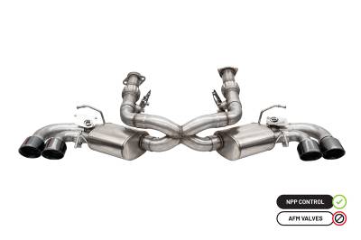 Corsa Performance - Corsa Performance 21103BLK 3" Cat-Back Exhaust System for 20-22 Corvette