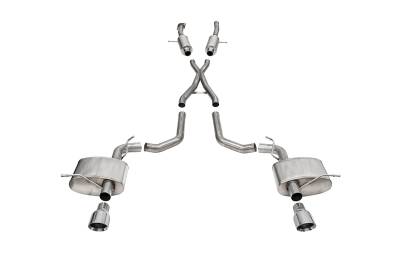 Corsa Performance - Corsa Performance 21195 Sport Cat-Back Exhaust System for 21-25 Durango