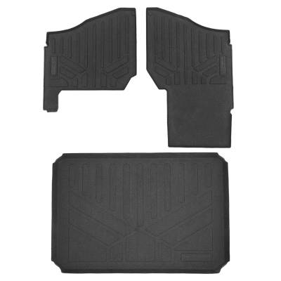 SMARTLINER - SMARTLINER UA0101/UK0102 Front Floor Liners w/Cargo Liner Blk for Ranger XP1000
