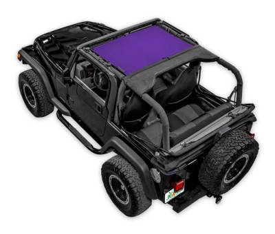 SpiderWebShade - SPIDERWEBSHADE SWS-SHDKNI-01-TJ-PRP Mesh Bikini Top-Purple for Wrangler TJ/LJ