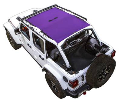SpiderWebShade - SPIDERWEBSHADE SWS-SHDTOP-01-JL4D-PRP Mesh Bikini Top-Purple for Jeep JL 4DR