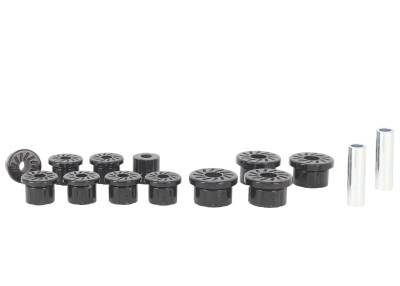 Whiteline - Whiteline W73475 Front Leaf Spring/Shackle Bushing Kit for 86-95 Suzuki Samurai