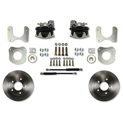 Leed Brakes - Leed Brakes RC0014 Rear Disc Brake Kit w/Plain Rotors & Zinc Plated Calipers