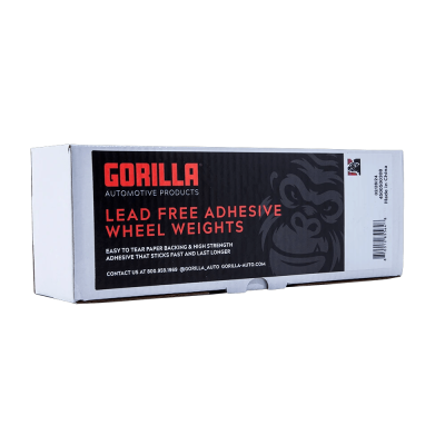 Gorilla Automotive - Gorilla 10010BG 1/2oz Black Stick-On Weights 3oz Strips 53Pc