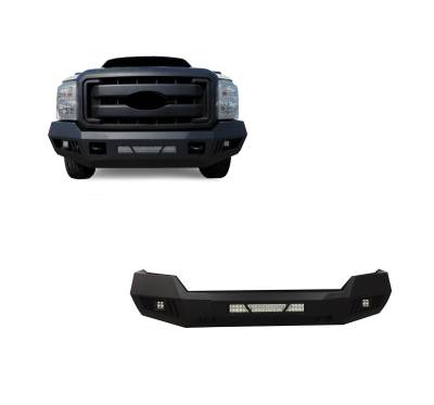 Black Horse Off Road - Black Horse AFB-F211-KIT Armour HD Front Bumper for 11-16 Ford F250/F350 SD