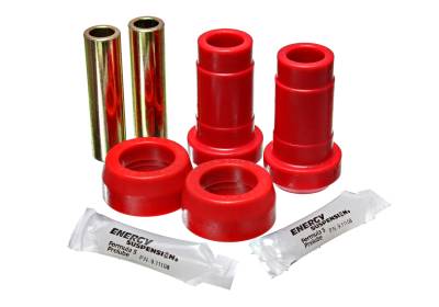 Energy Suspension - Energy Suspension 4.3131R Control Arm Bushing Set Front Polyurethane Red