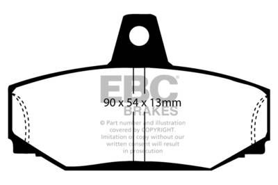 EBC Brakes - EBC Brakes DP4793R Yellowstuff Street & Track Brake Pads for 91-00 Volvo