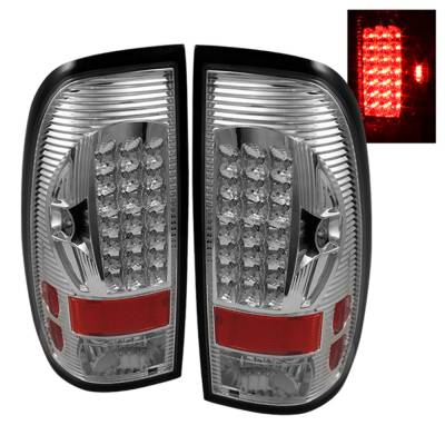 xTune Auto - xTune Auto 5012944 LED Tail Lights Chrome/Clear