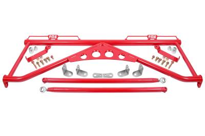 BMR Suspension - BMR Suspension HB760R Red 4-Point Harness Bar for 15-26 Ford Mustang S550
