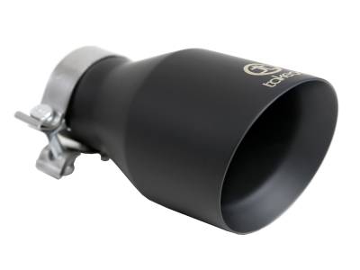 aFe Power - aFe Power 49T30504-B09 Takeda Black 304 SS Exhaust Tip 3" x 5" x 9"