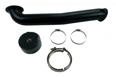 Wehrli Custom Fabrication - Wehrli WCF100811 Downpipe 3" for LLY/LBZ/LMM/LML Duramax w/S400 Single Turbo