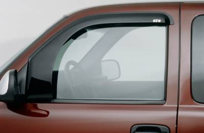 GT Styling - GT Styling 82113S Bubble Ventgard Front Rain Guards Smoked for 88-99 Chevy C/K