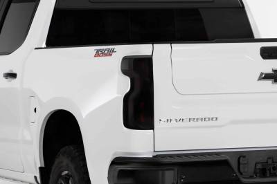 GT Styling - GT Styling GT4990 Smoked Tail Light Covers 19-25 Chevrolet Silverado