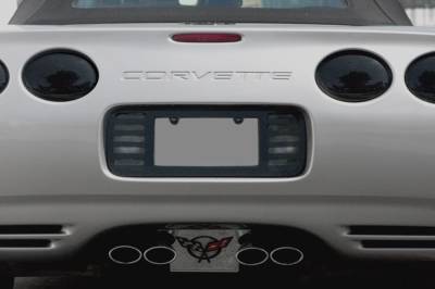 GT Styling - GT Styling 9704 Rear License Plate Surround Smoke 97-04 Chevrolet Corvette